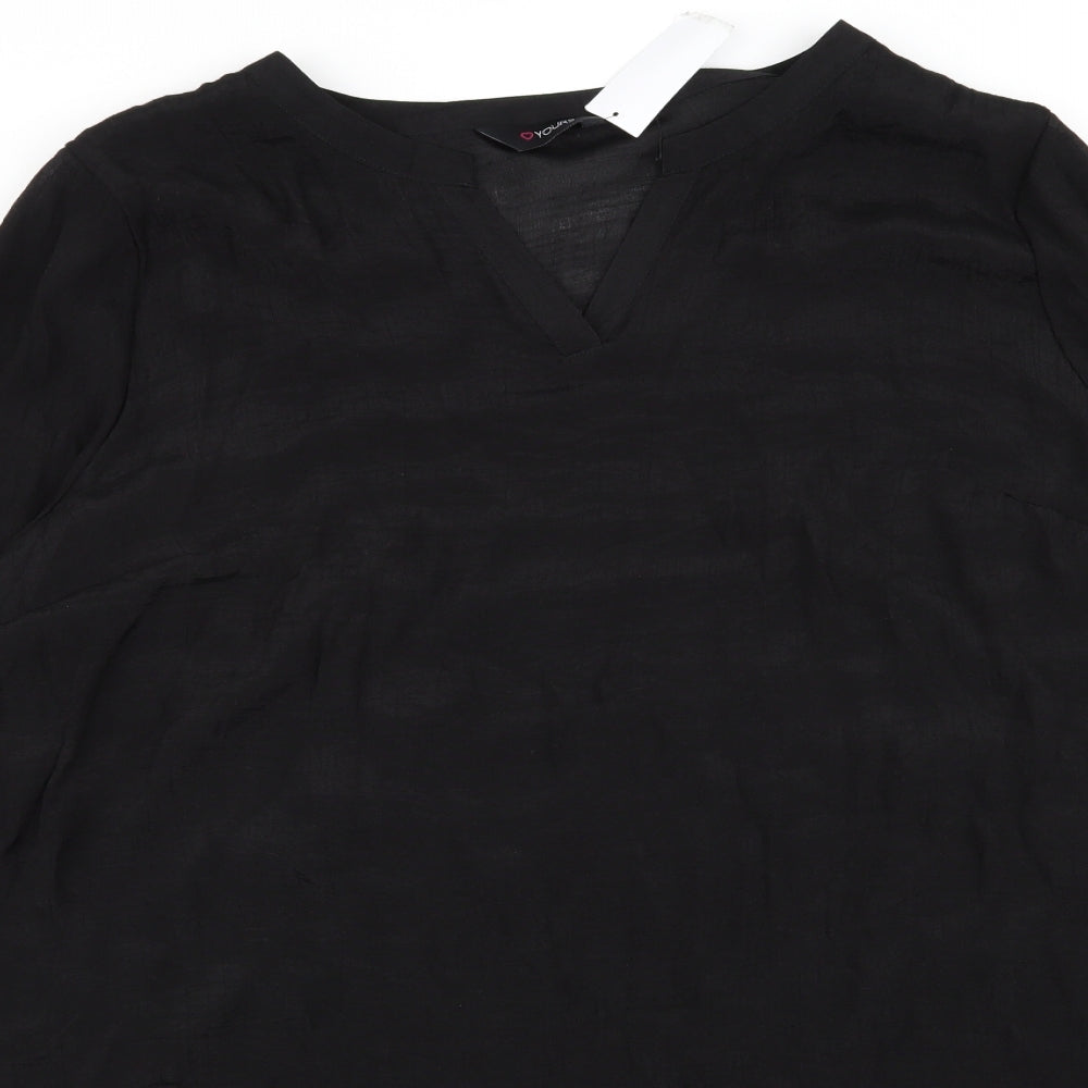love yours Womens Black   Basic Blouse Size 32