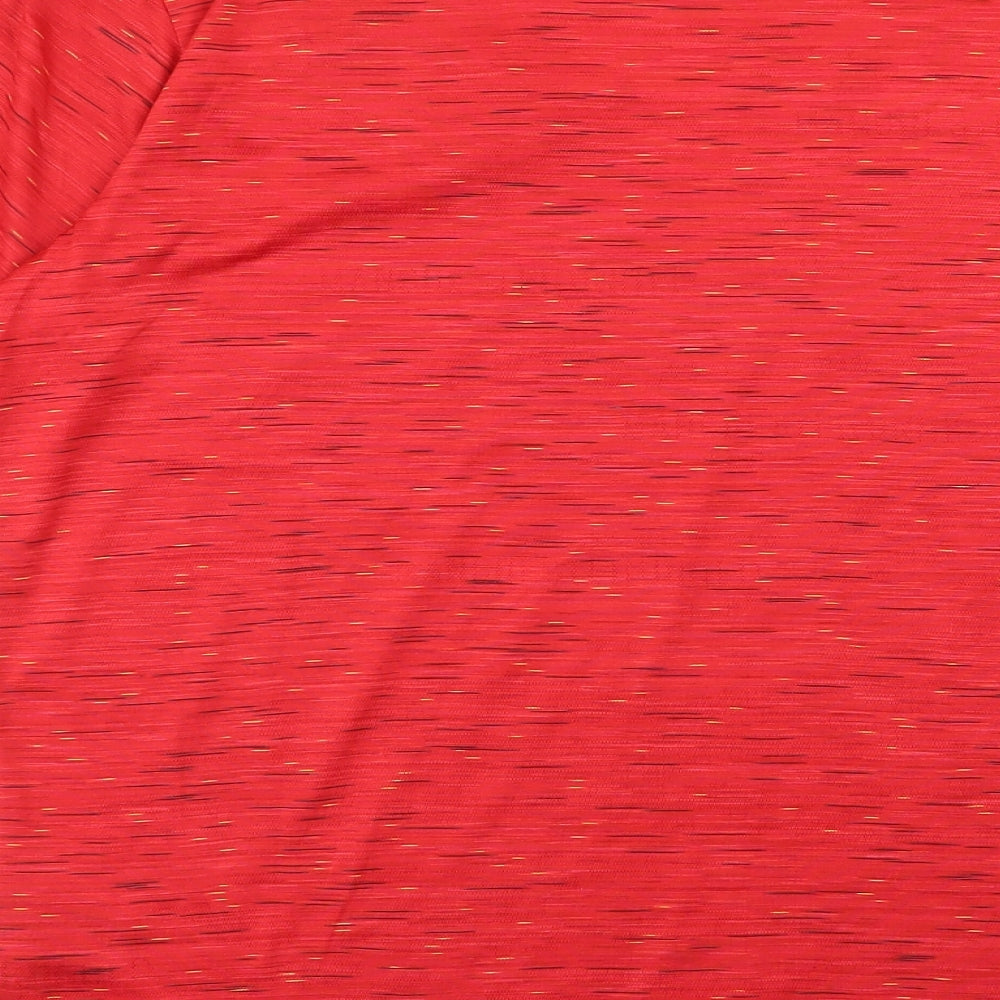 Manchester United Mens Red Geometric  Basic T-Shirt Size XL