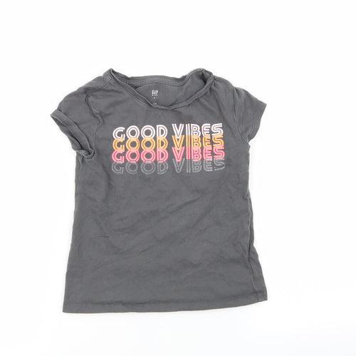 Gap Girls Grey   Basic T-Shirt Size S