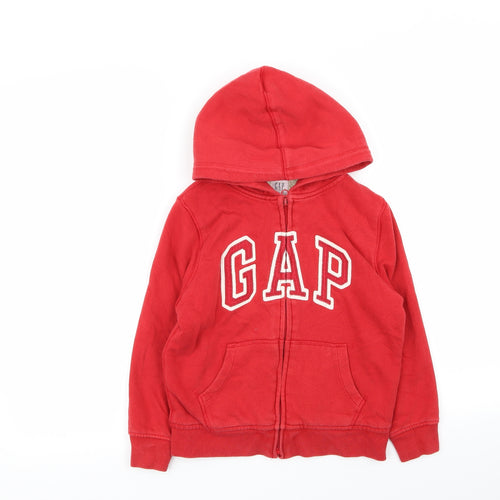 Gap Boys Red   Full Zip Jumper Size S