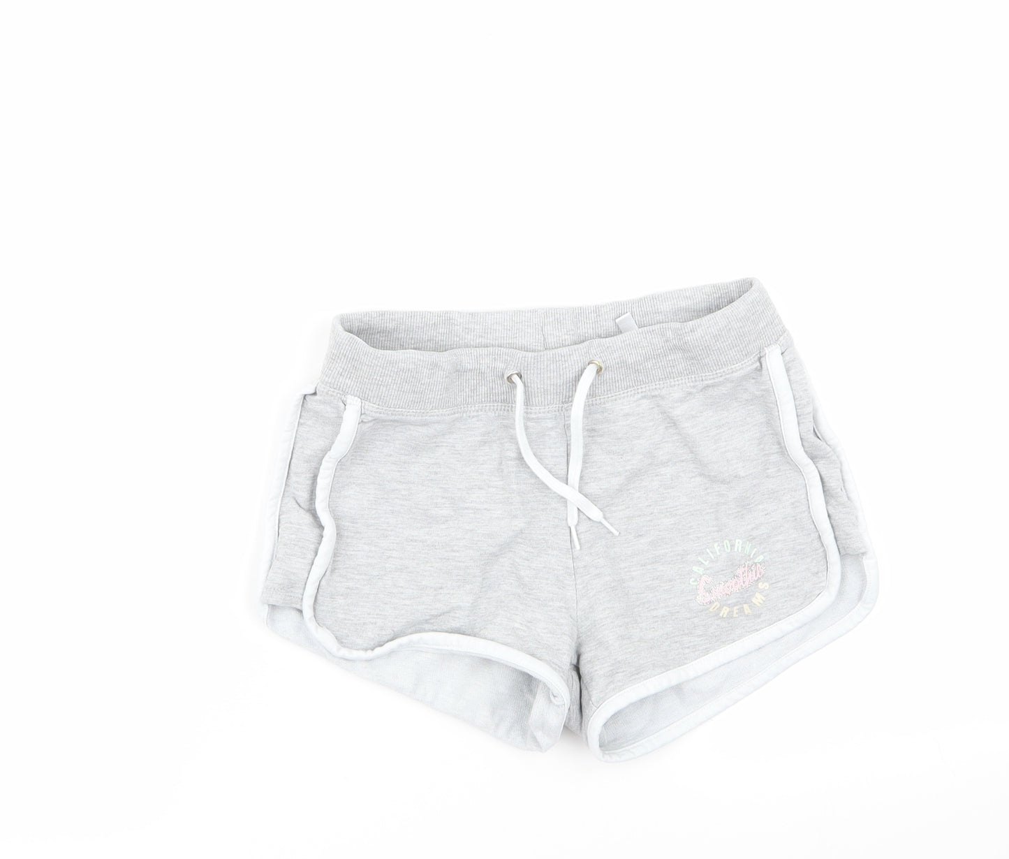 H&M Girls Grey   Sweat Shorts Size 8-9 Years