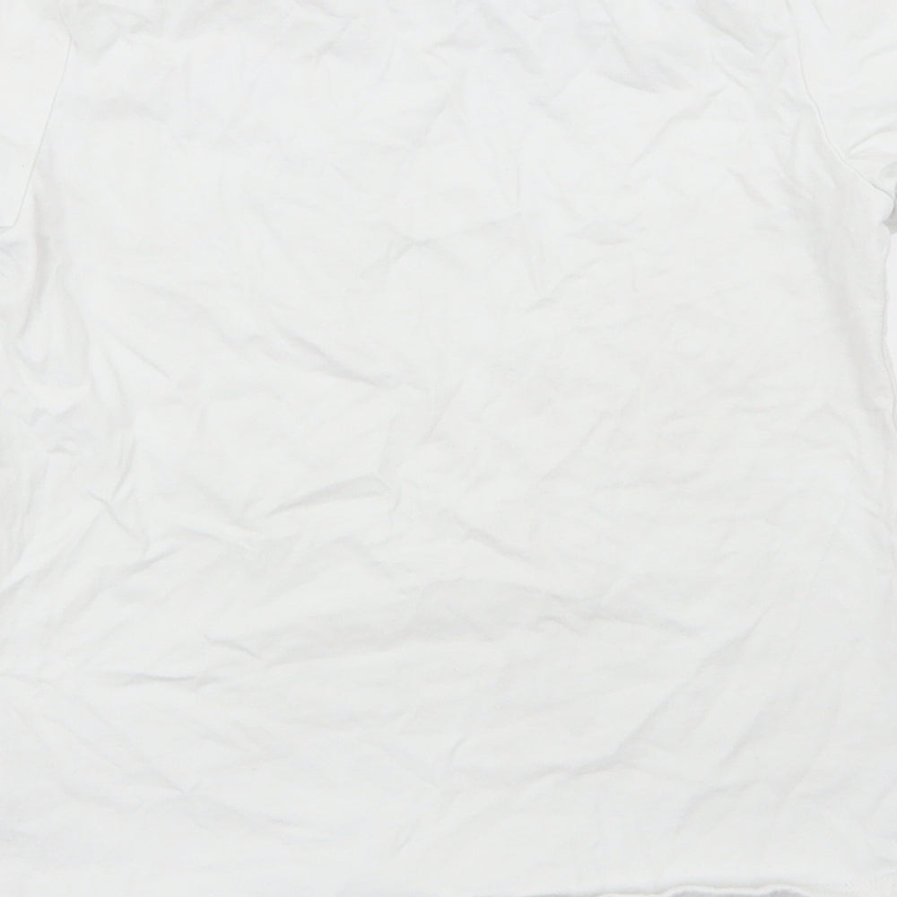 F&F Girls White   Basic T-Shirt Size 6-7 Years