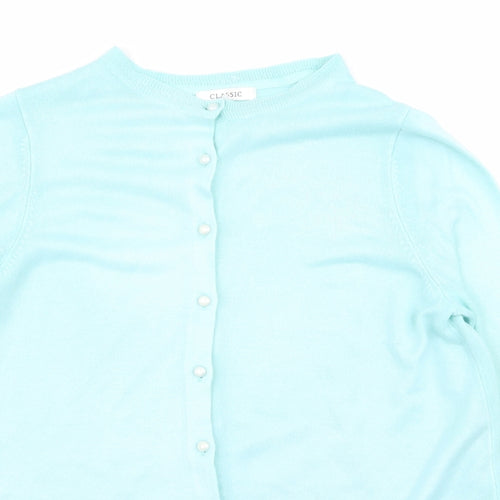 Classic Womens Blue   Cardigan Jumper Size 12