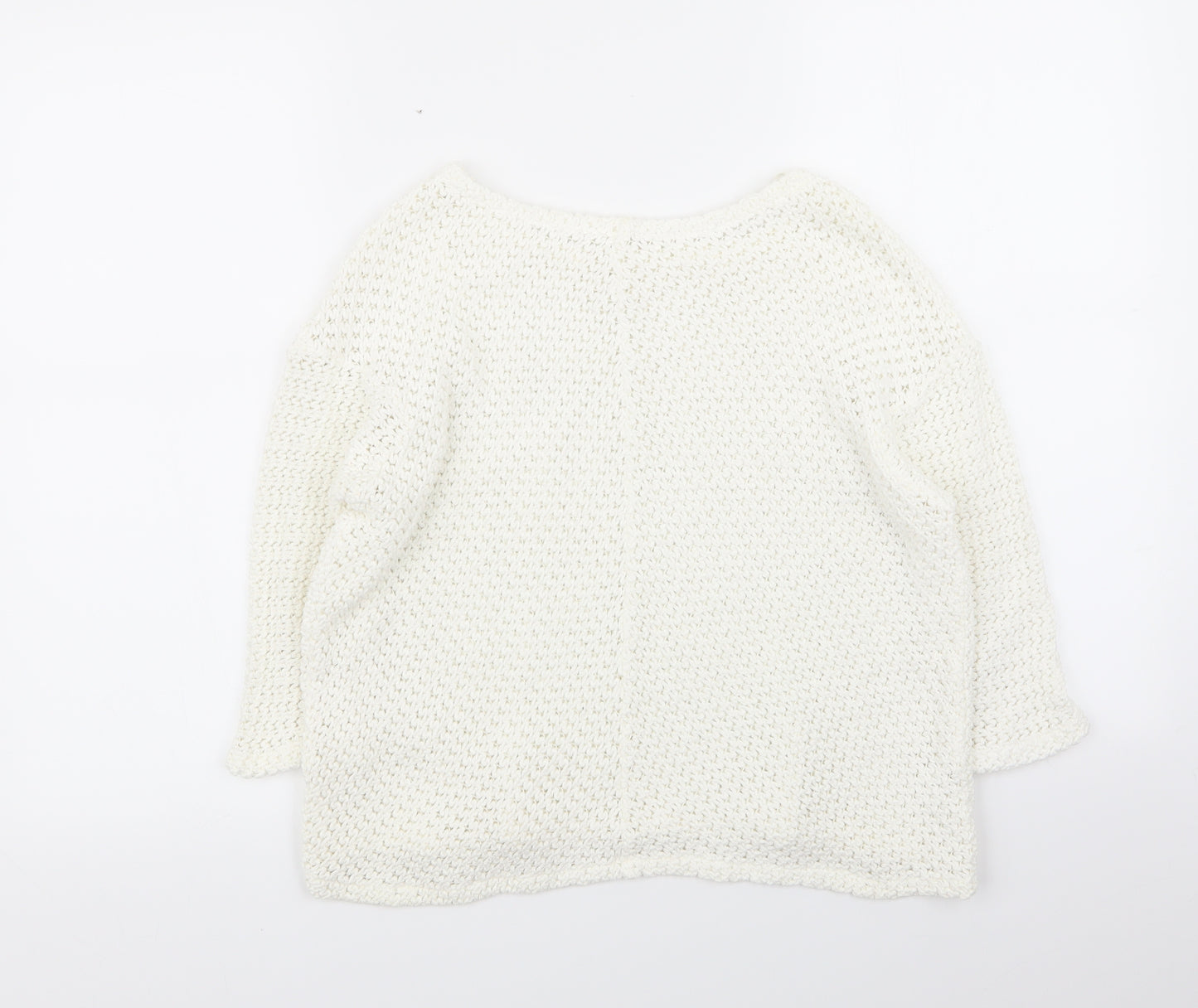 River Island Womens White   Pullover Jumper Size 8
