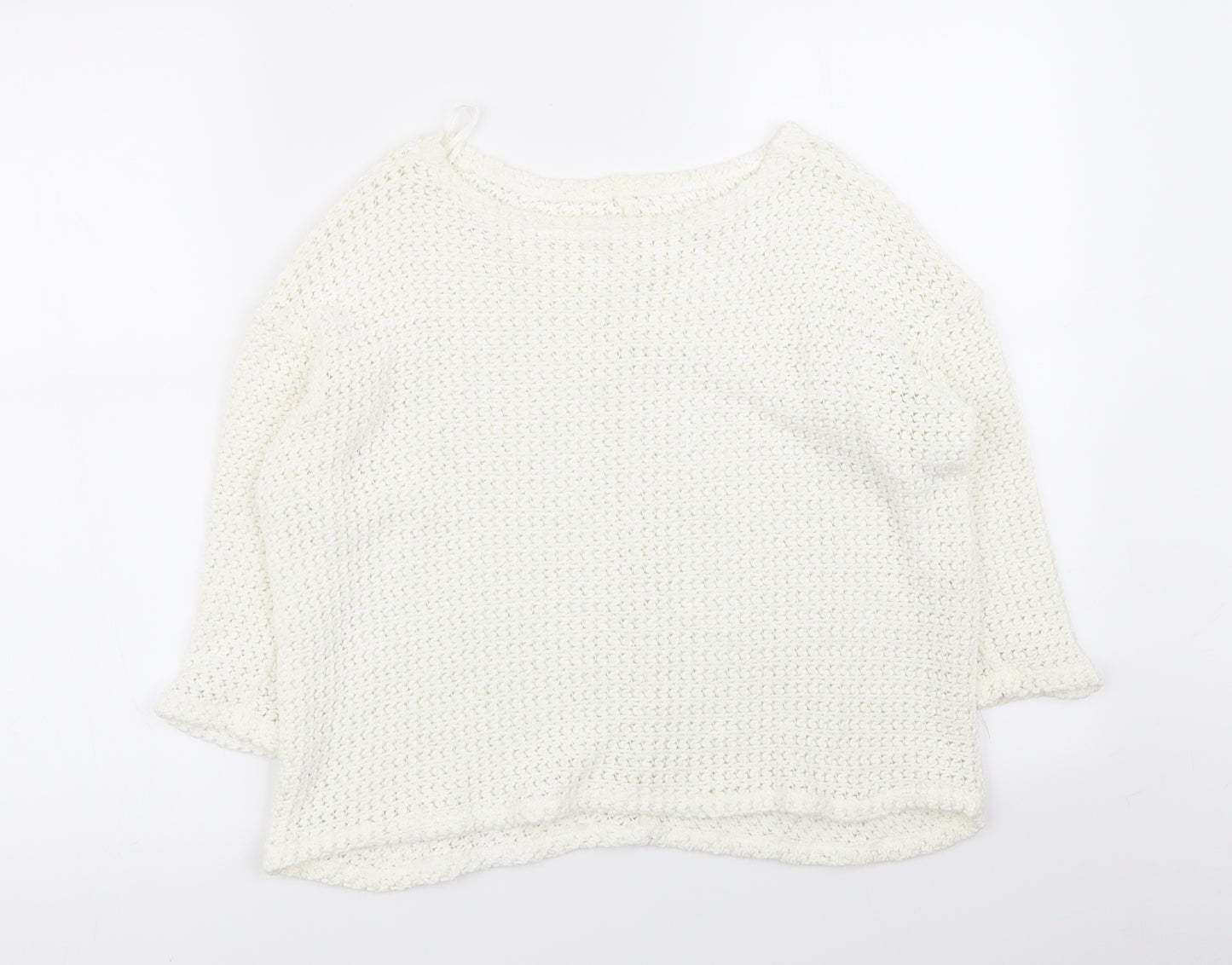 River Island Womens White   Pullover Jumper Size 8