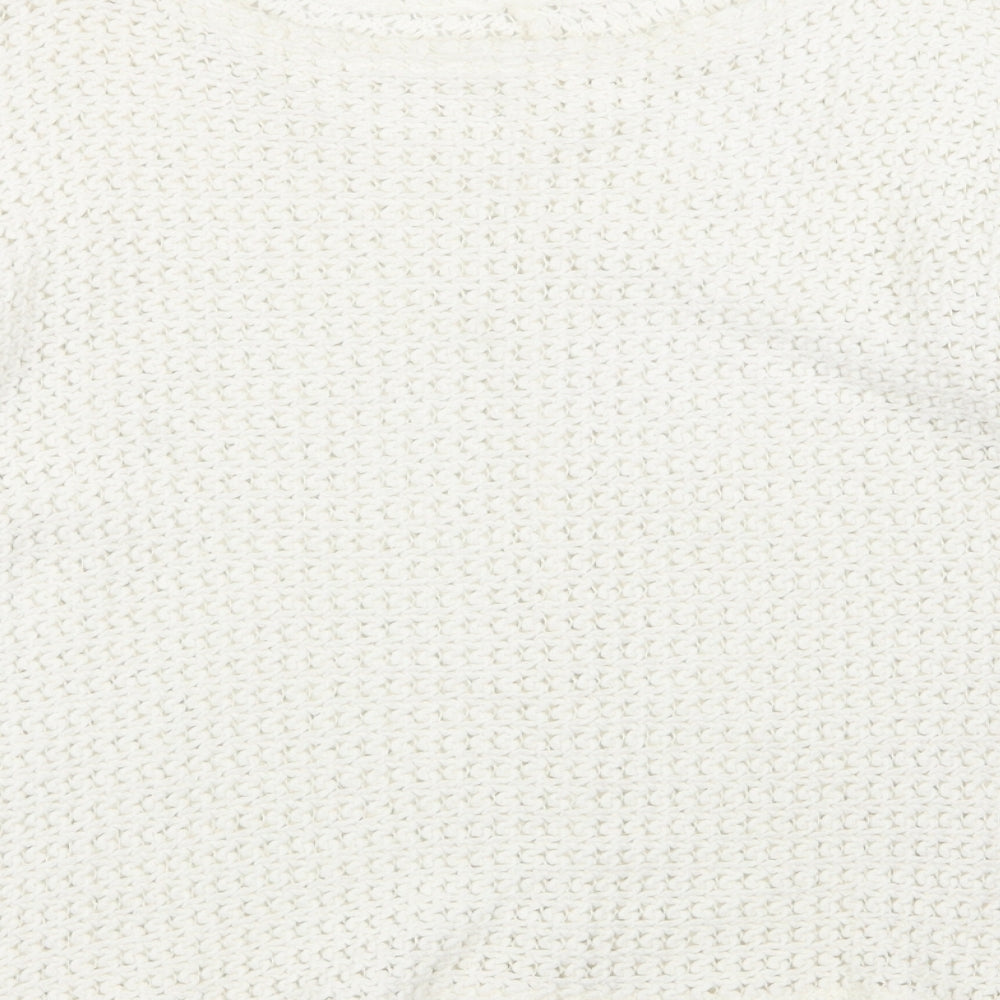 River Island Womens White   Pullover Jumper Size 8