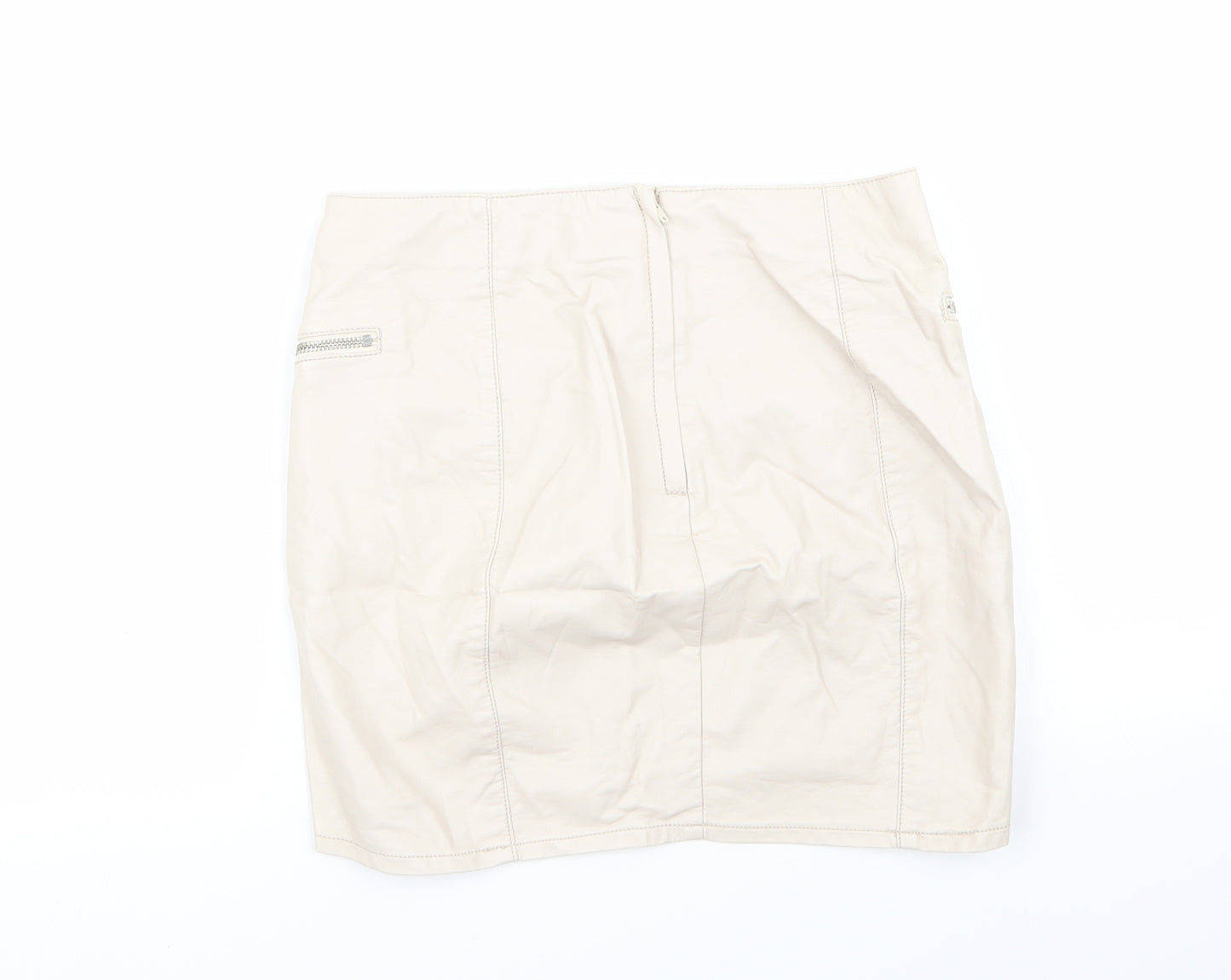 Divided by H&M Womens Ivory   Mini Skirt Size 12