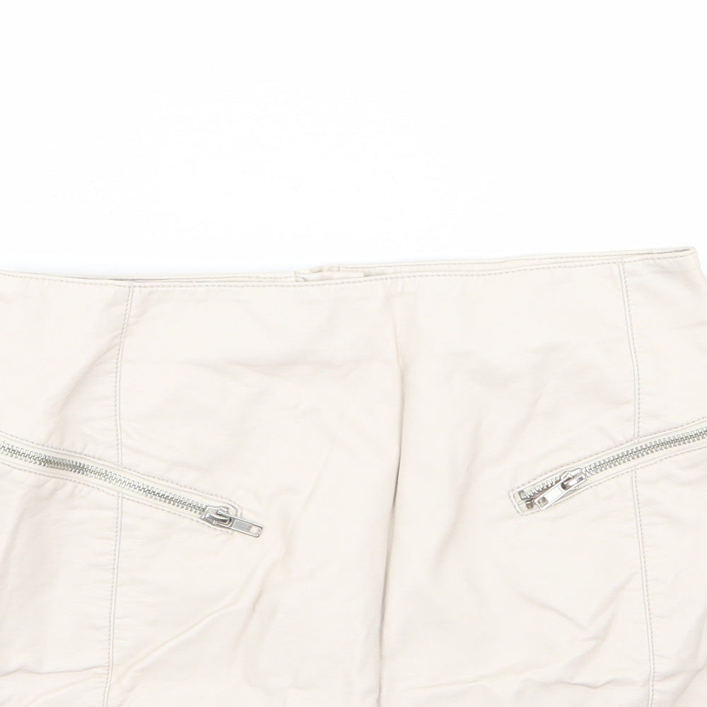 Divided by H&M Womens Ivory   Mini Skirt Size 12