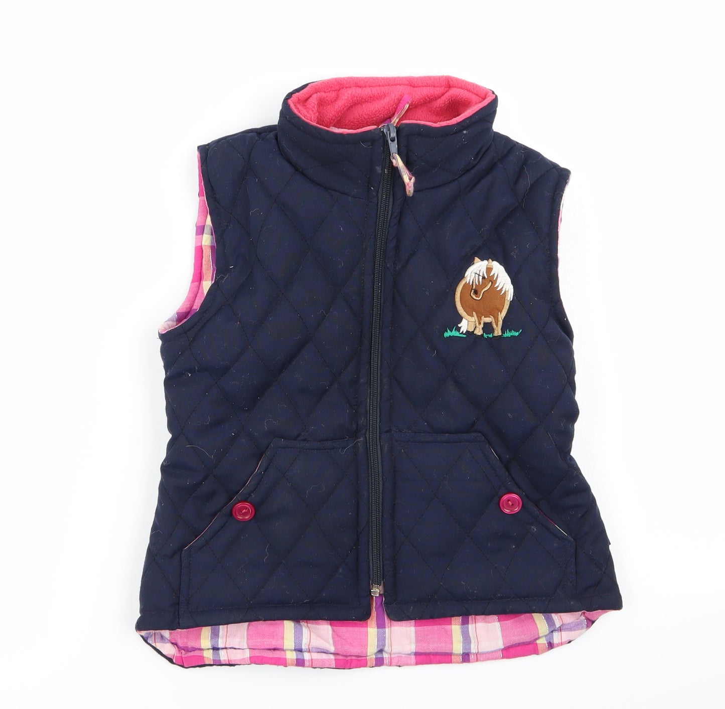 shire class Girls Blue   Gilet Coat Size S