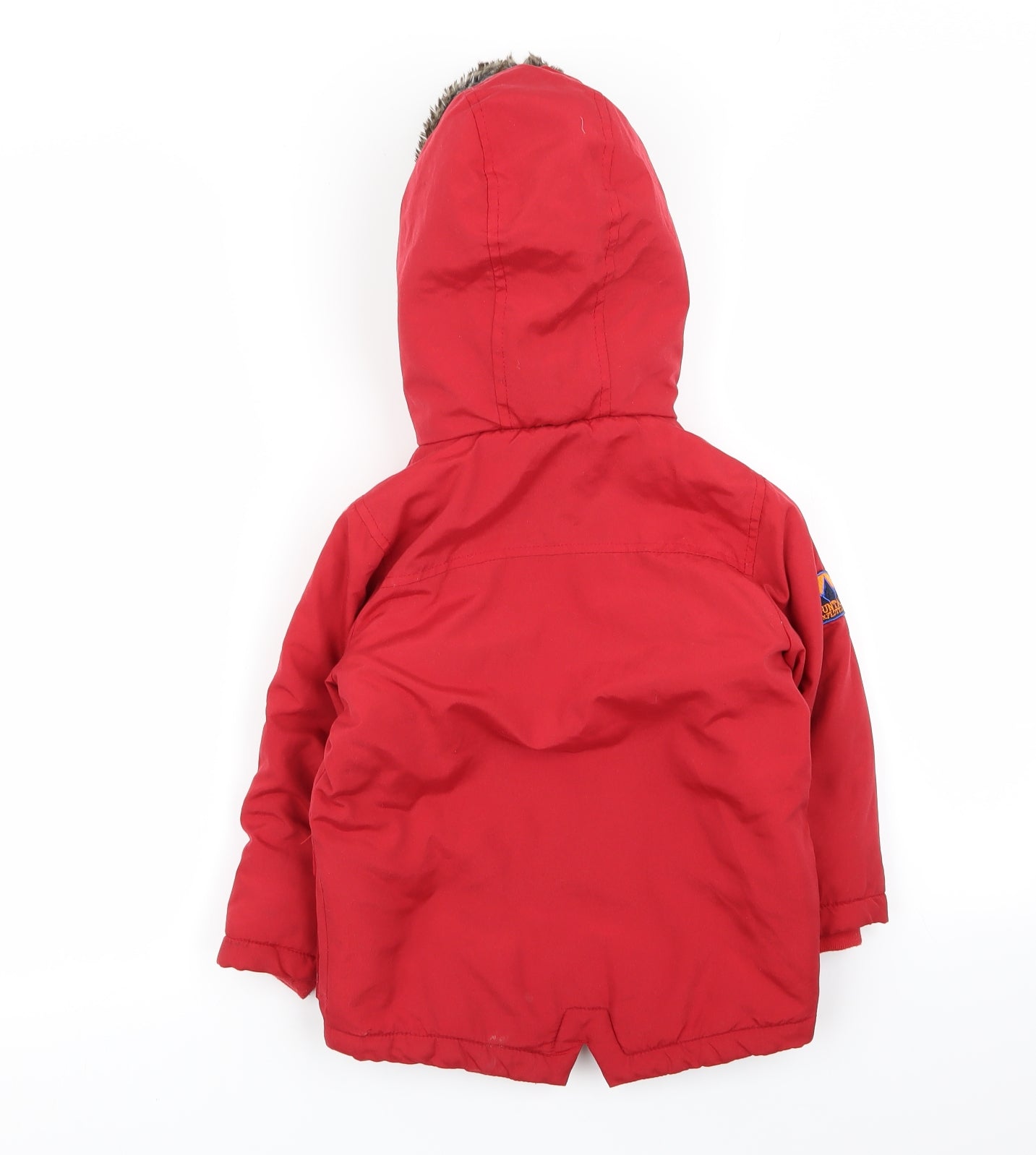 by very Boys Red   Parka Coat Size 3-4 Years