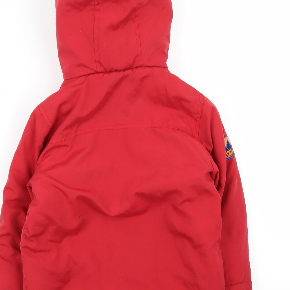 by very Boys Red   Parka Coat Size 3-4 Years