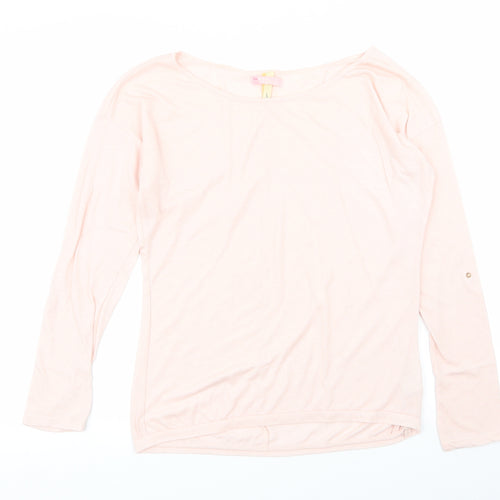 Bershka Womens Pink   Basic T-Shirt Size L