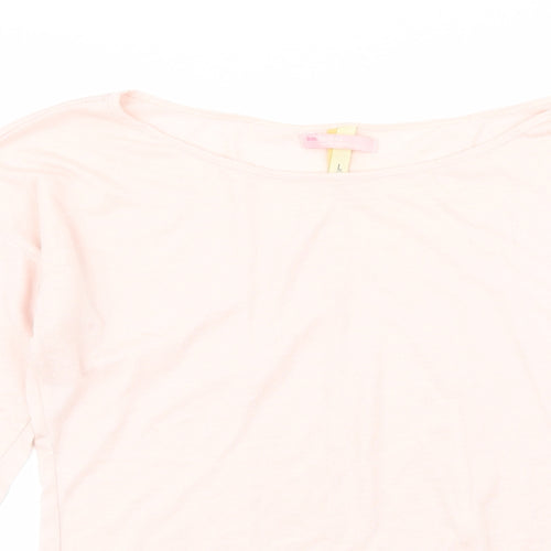 Bershka Womens Pink   Basic T-Shirt Size L