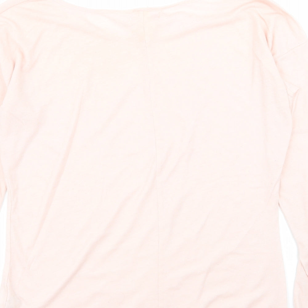 Bershka Womens Pink   Basic T-Shirt Size L