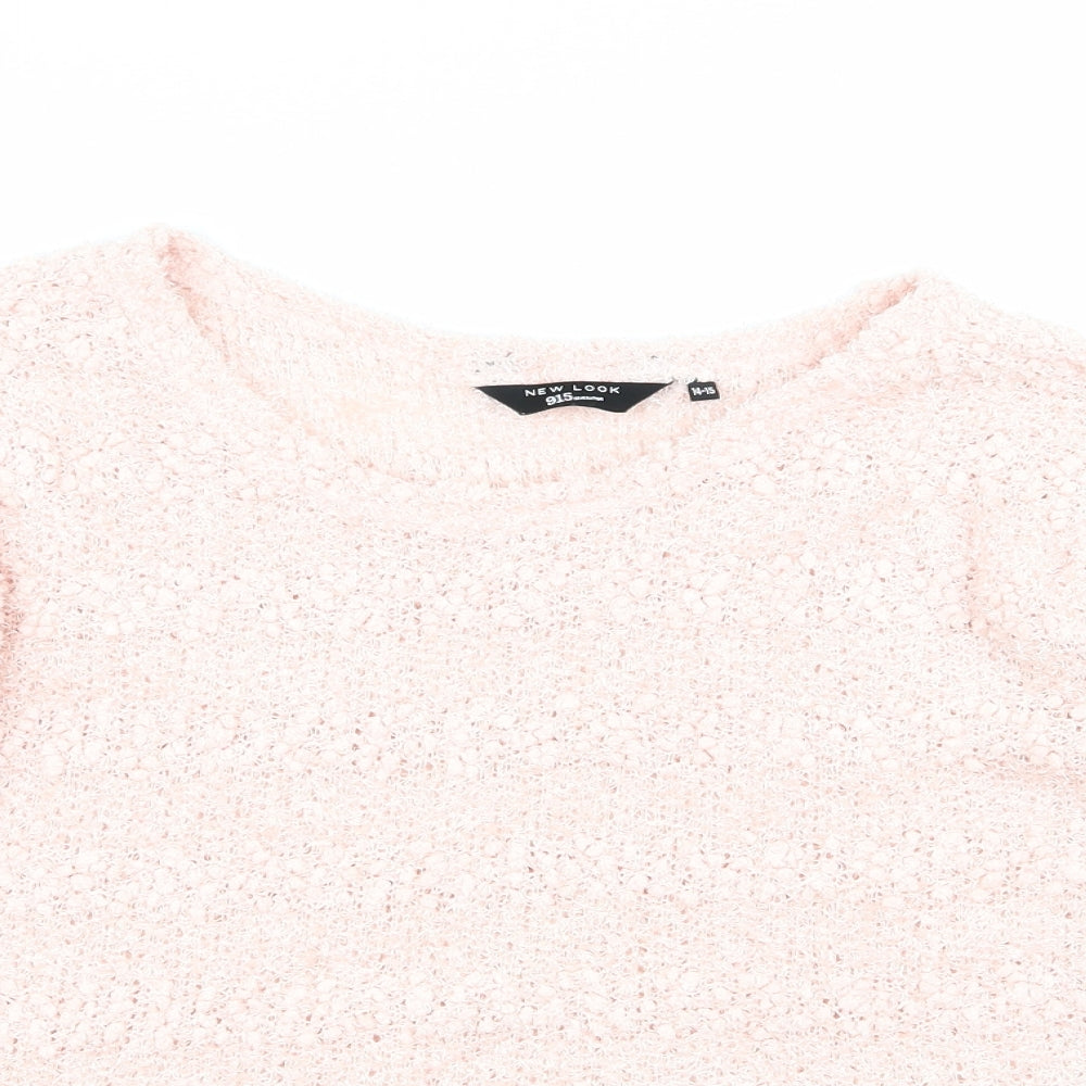 New Look Girls Pink   Pullover Jumper Size 14-15 Years
