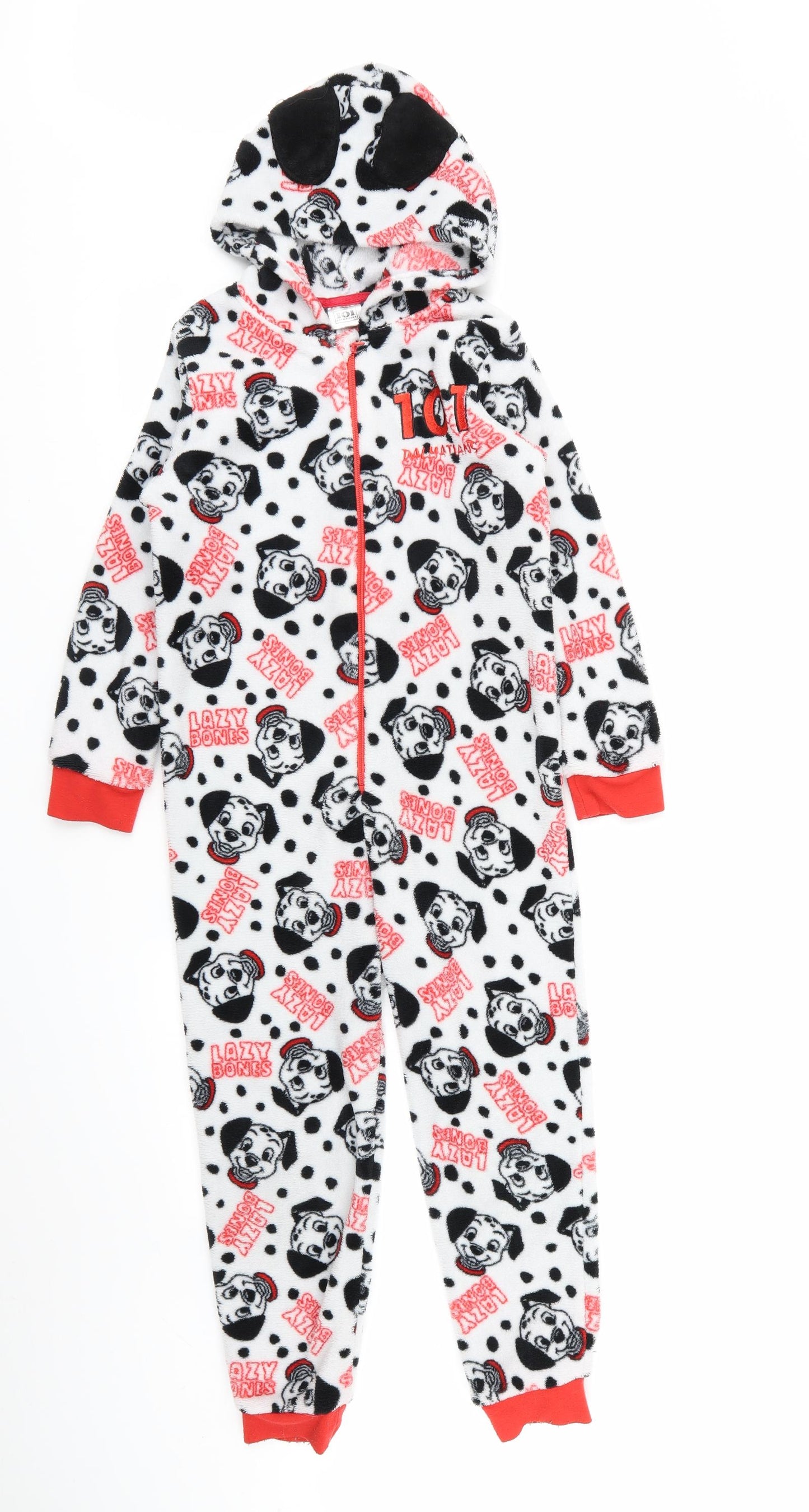 101 dalmations Girls Multicoloured Animal Print  Top One Piece Size 8-9 Years