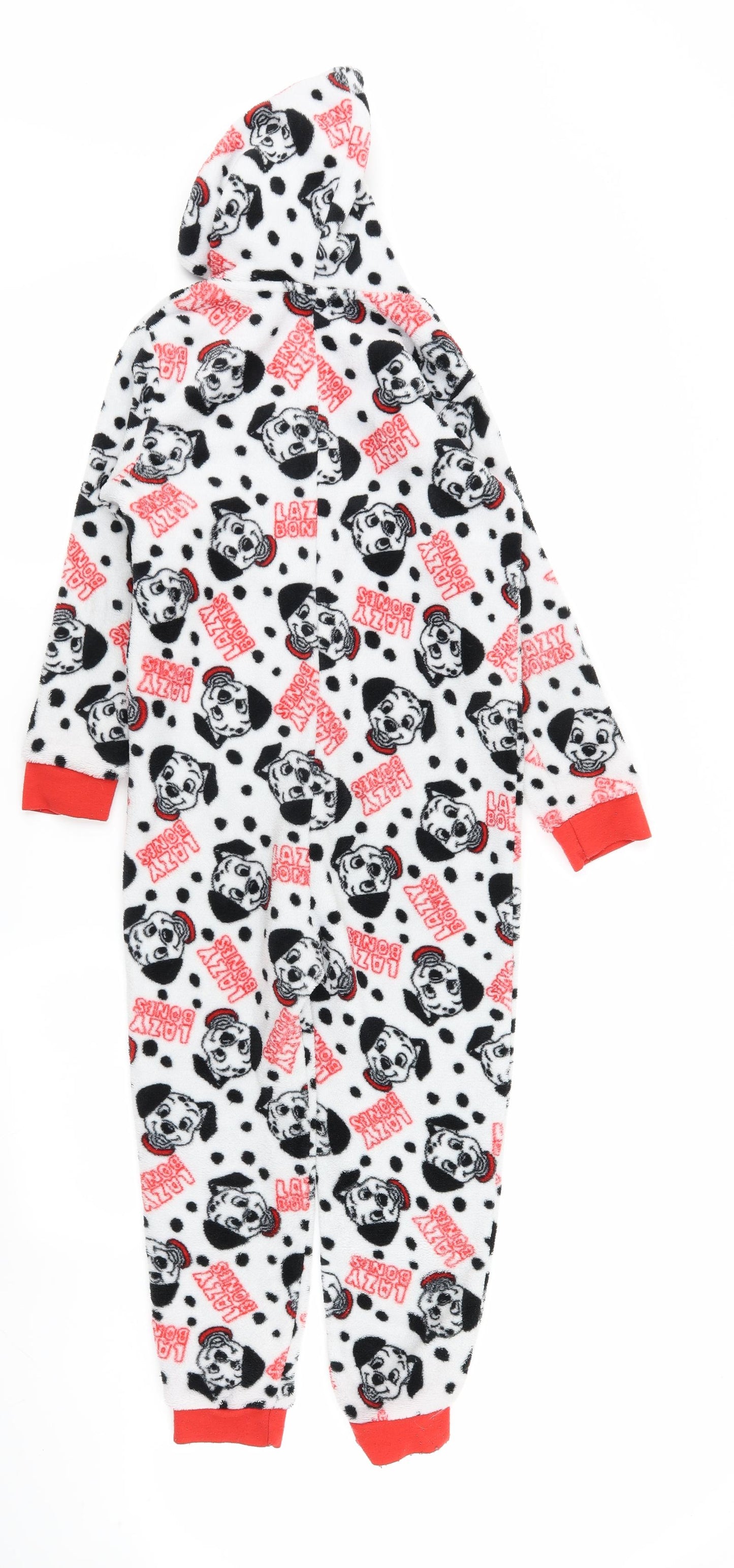 101 dalmations Girls Multicoloured Animal Print  Top One Piece Size 8-9 Years