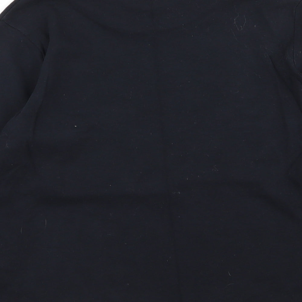 Asda George Girls Black Solid  Top Pyjama Top Size 11-12 Years