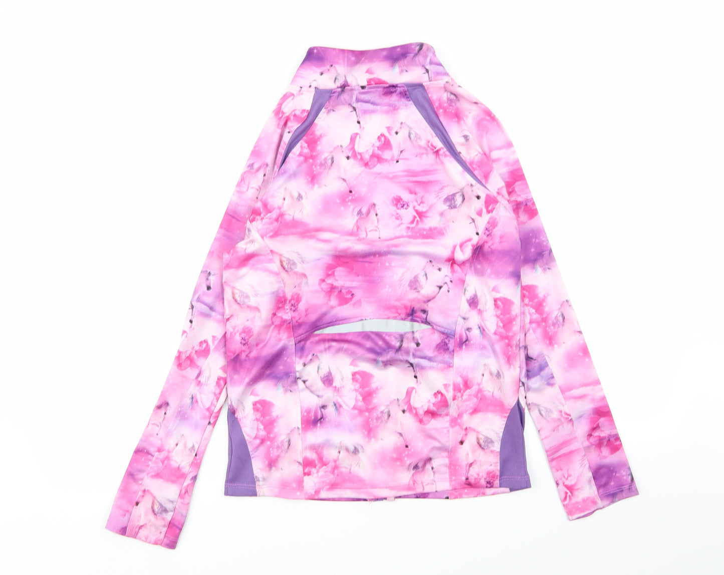 NEXT Girls Multicoloured Animal Print  Full Zip Jumper Size 12 Years