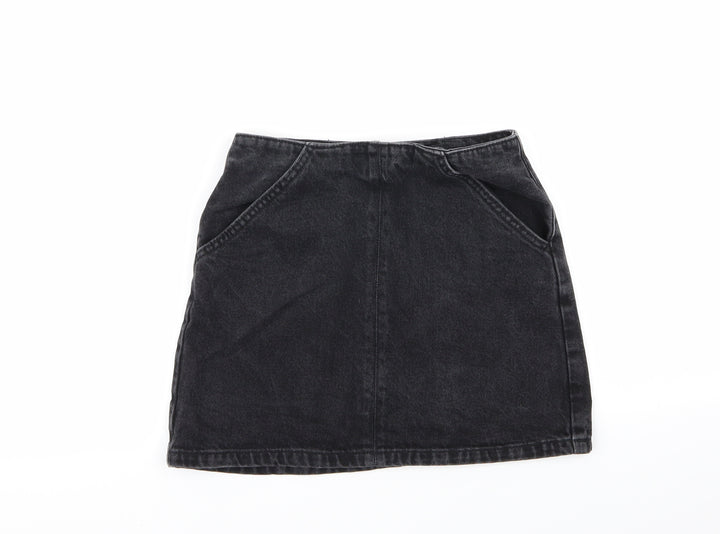 Topshop Womens Black Mini Skirt Size 6