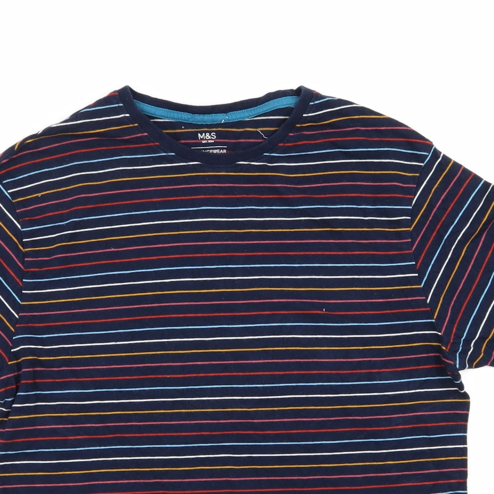 NEXT Mens Multicoloured Striped   Pyjama Top Size S