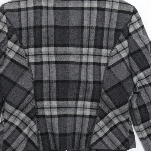 Gerry Weber Womens Grey Check  Jacket Blazer Size 12