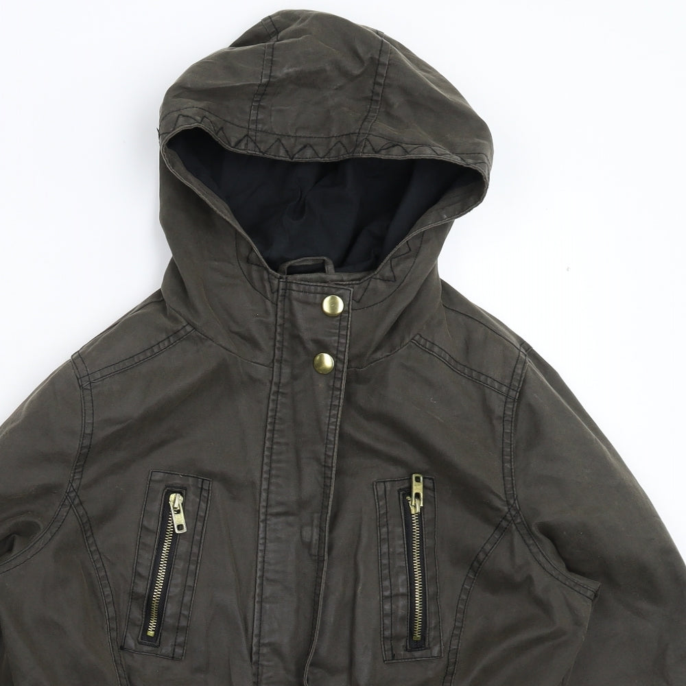 New Look Womens Grey   Jacket Coat Size 10