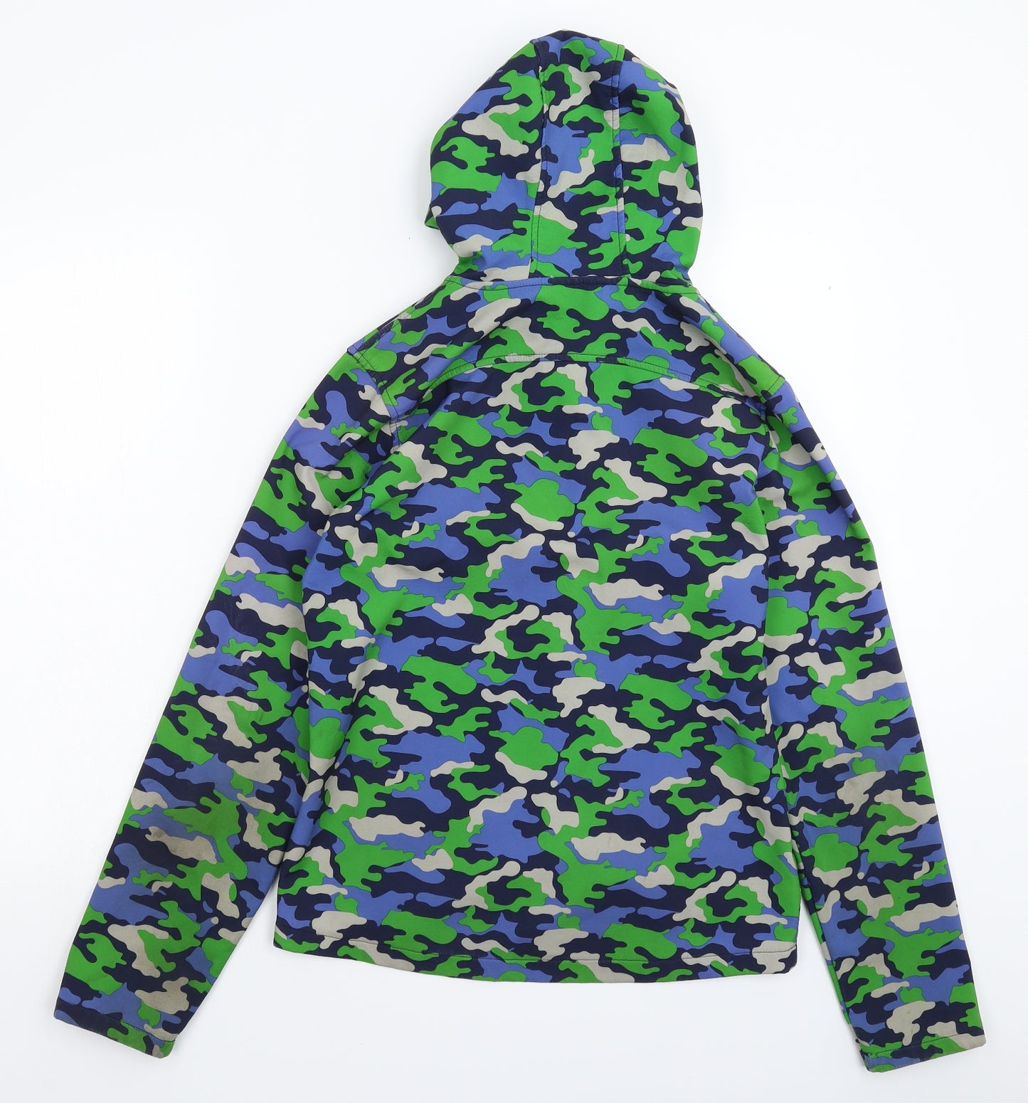 Mountain Warehouse Boys Multicoloured Camouflage Softshell Full Zip Hoodie Size 13 Years