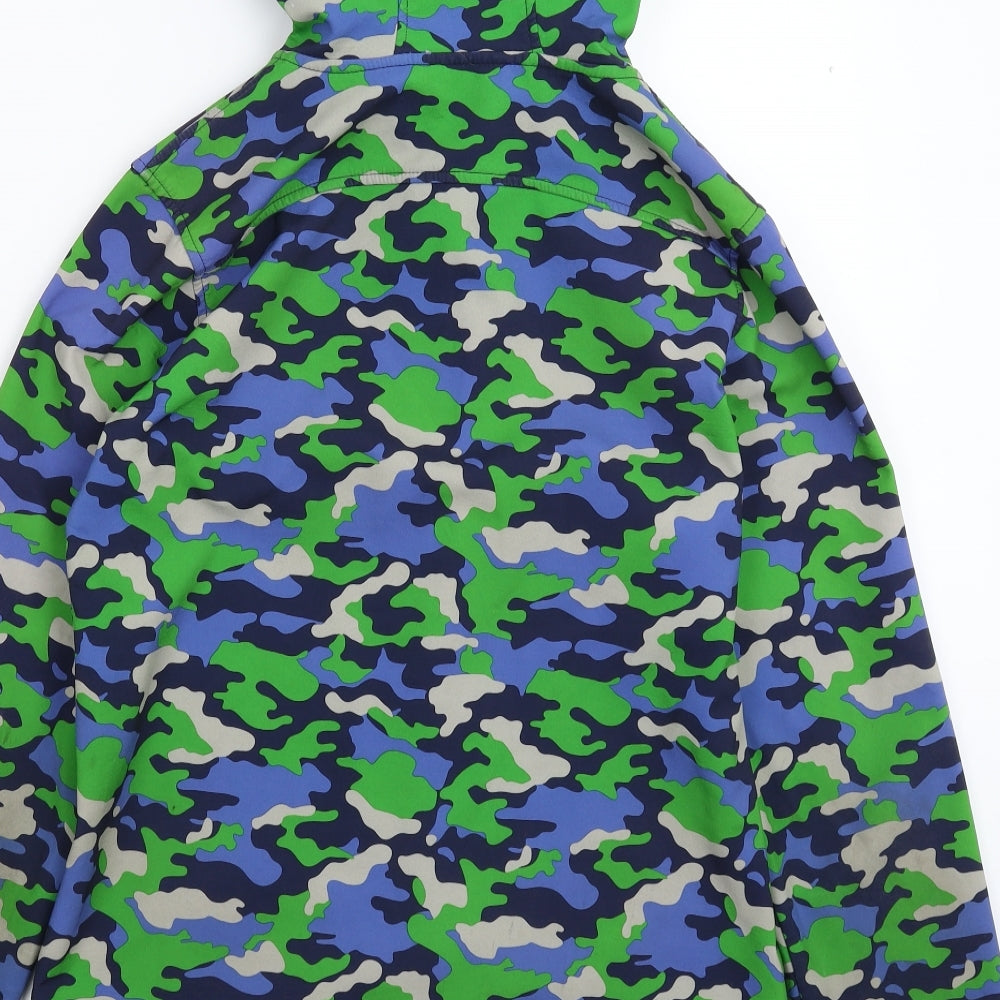 Mountain Warehouse Boys Multicoloured Camouflage Softshell Full Zip Hoodie Size 13 Years
