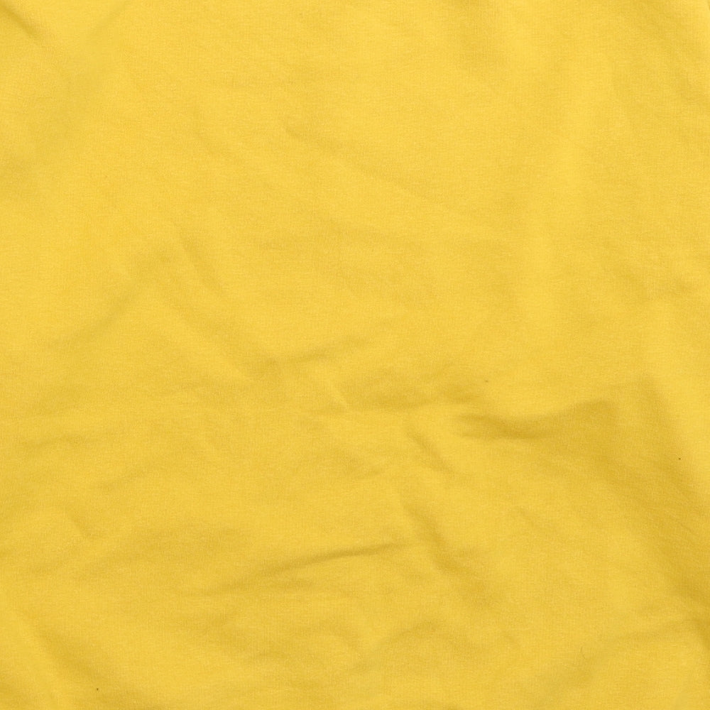 New Look Womens Yellow   Pullover Sweatshirt Size 8  - Oversized