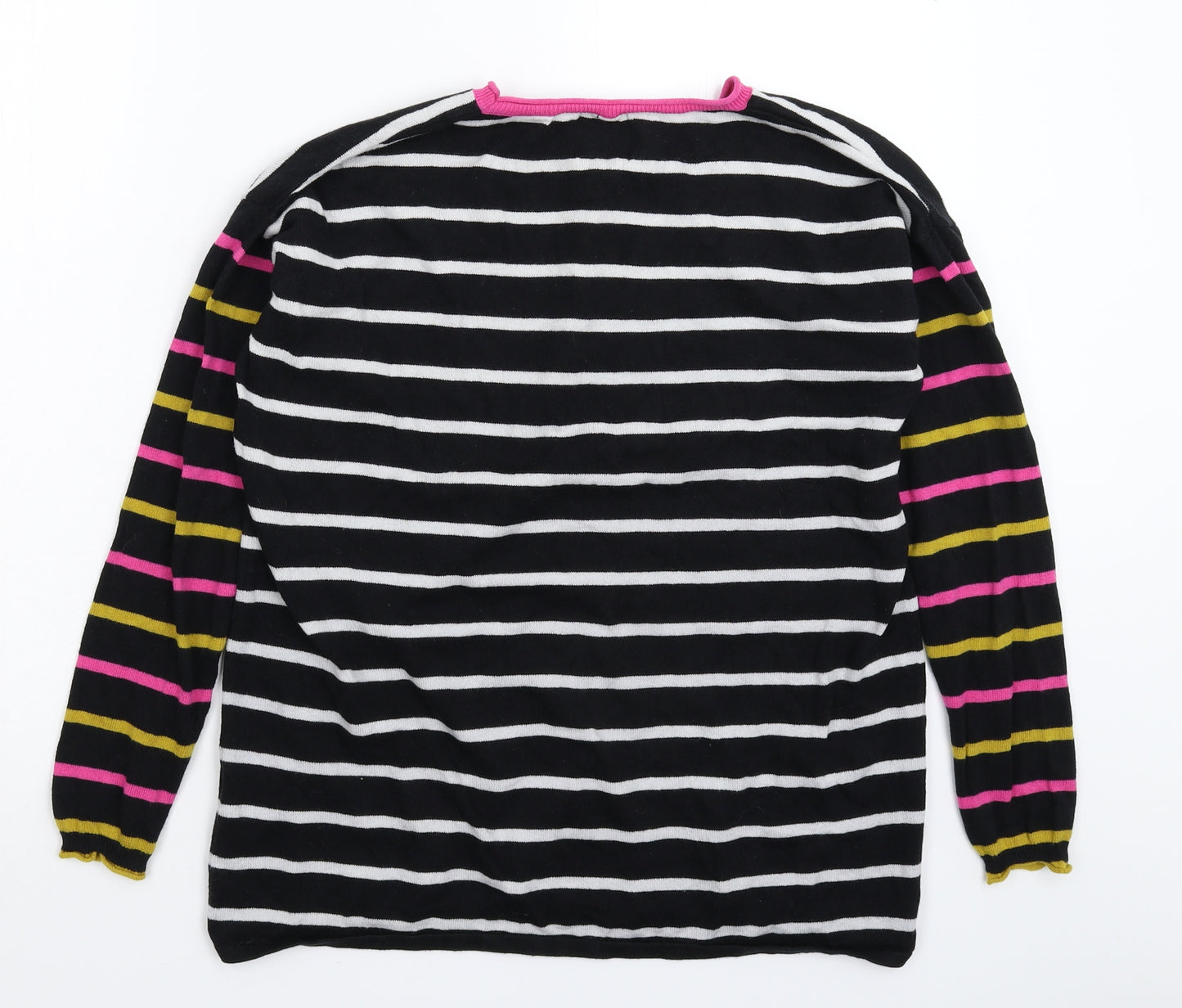 Debenhams Womens Multicoloured Striped Knit Pullover Jumper Size 14