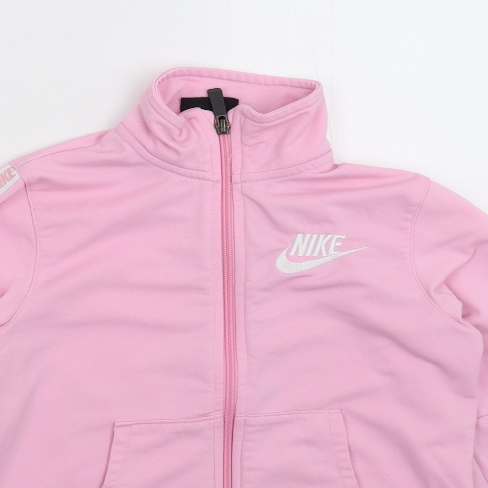 Nike Girls Pink   Track Jacket Jacket Size 12 Years