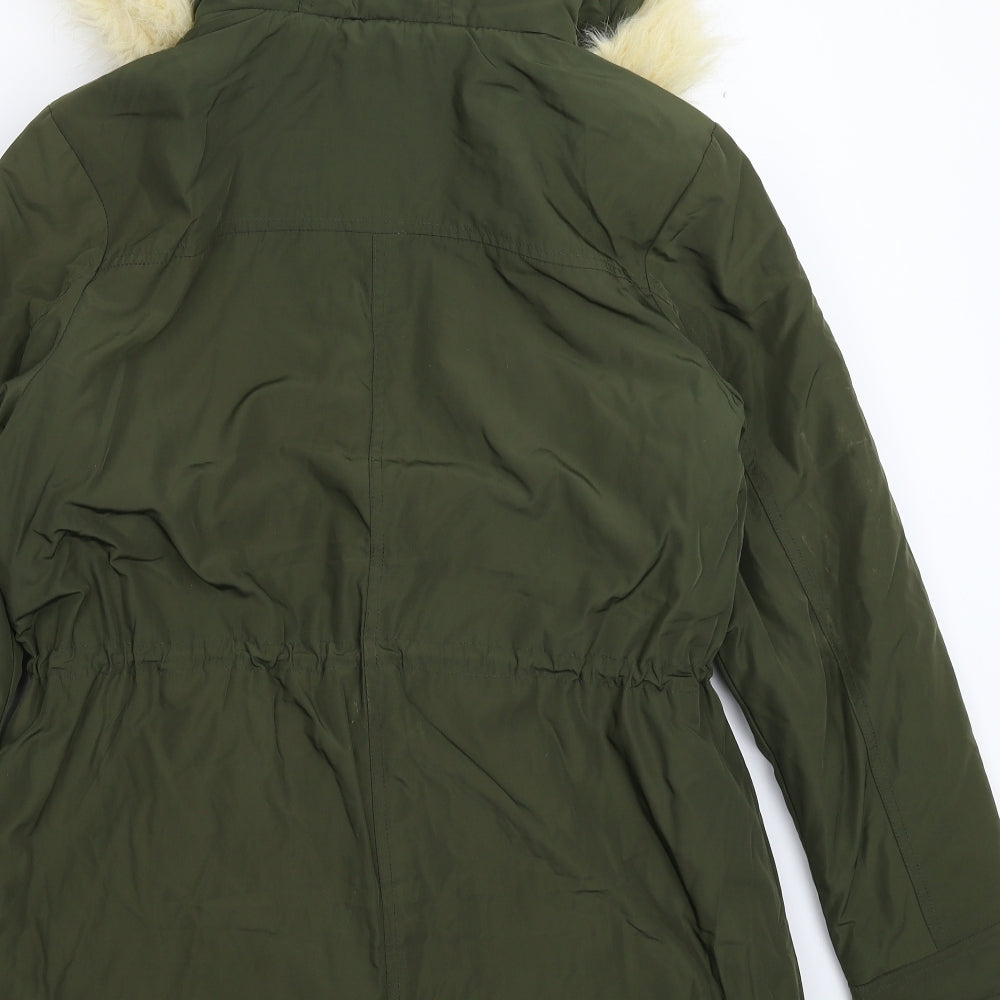 Dorothy Perkins Womens Green   Parka Coat Size 14
