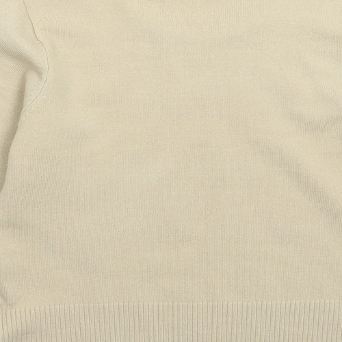 Filati Womens Beige  Knit Pullover Jumper Size M