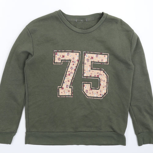 Primark Womens Green   Pullover Sweatshirt Size 6