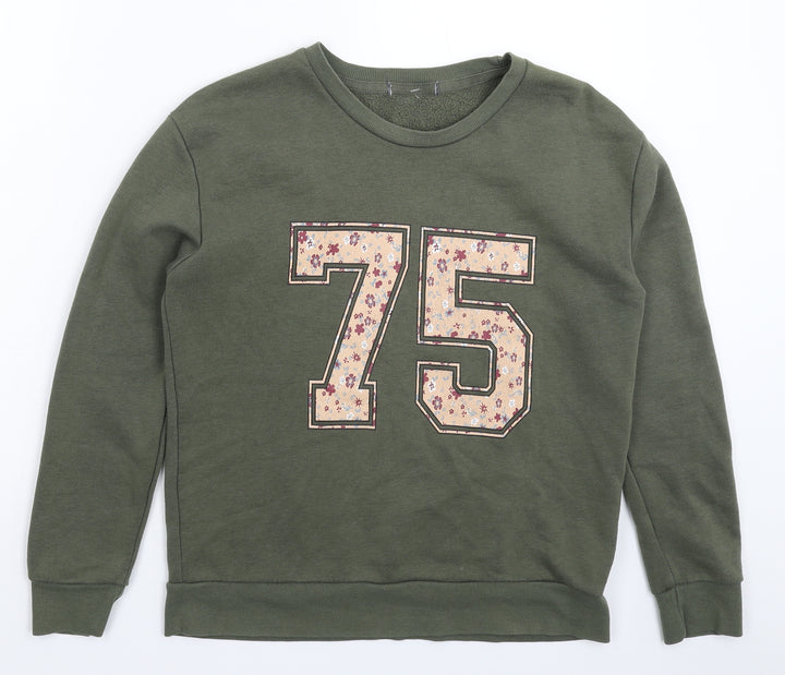 Primark Womens Green Pullover Sweatshirt Size 6