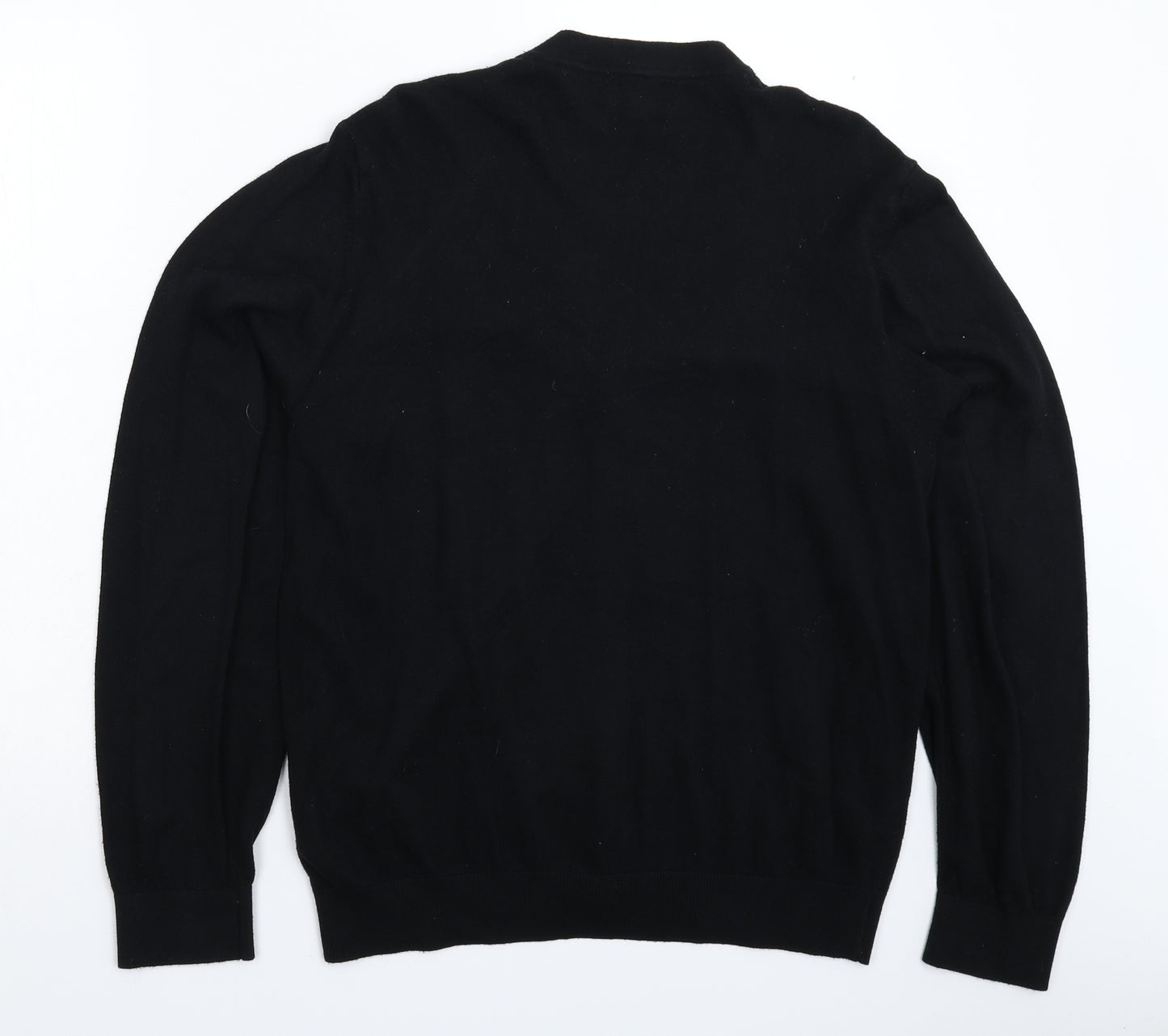 Marks and Spencer Mens Black  Knit Cardigan Jumper Size XL