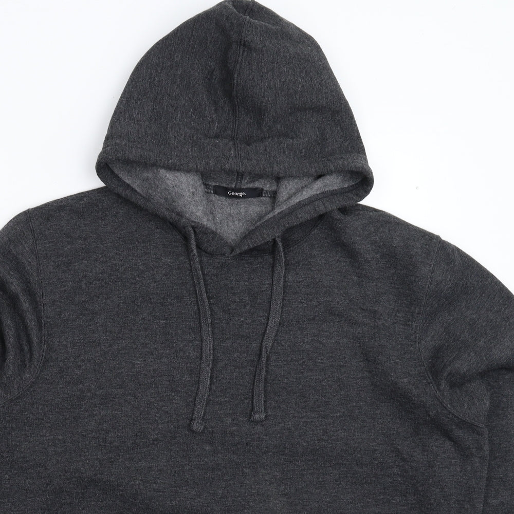 George Mens Grey   Pullover Hoodie Size L