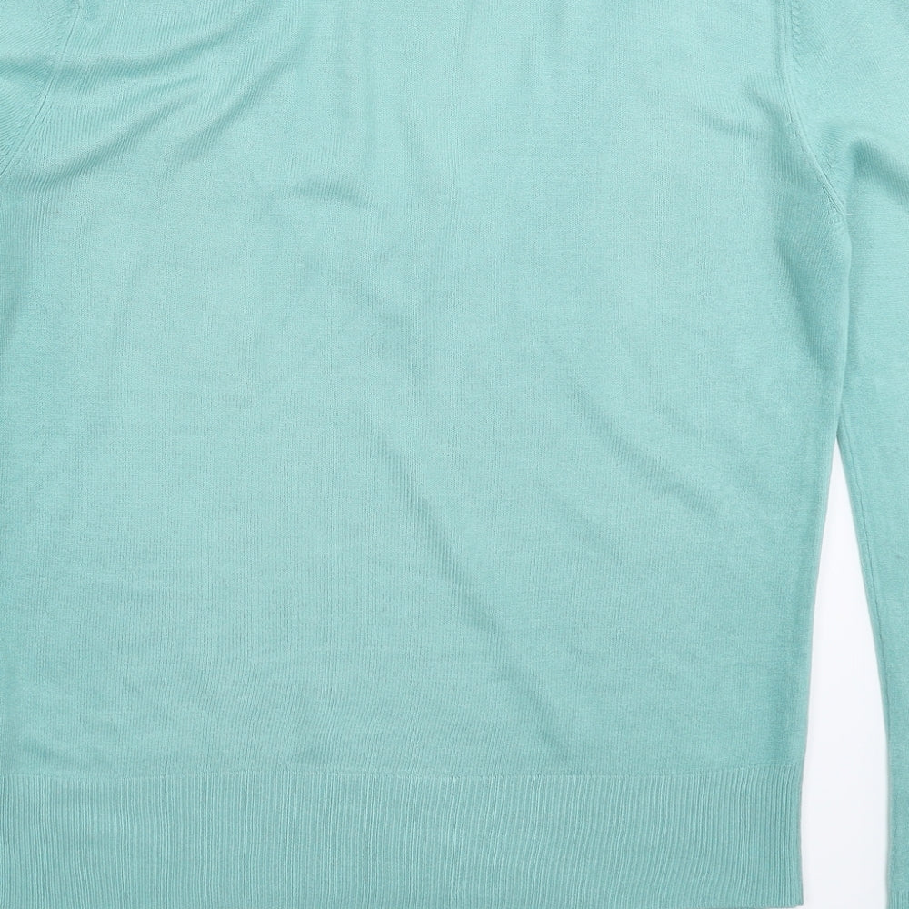 Dorothy Perkins Womens Green  Knit Pullover Jumper Size 14