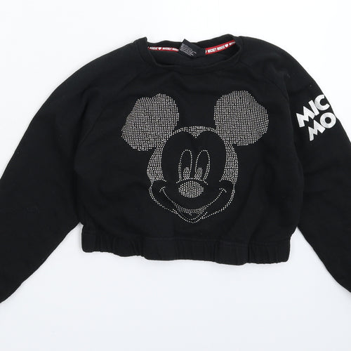 Primark Boys Black   Pullover Sweatshirt Size 9-10 Years