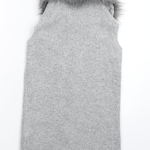 Primark Girls Grey  Knit Cardigan Jumper Size 11-12 Years
