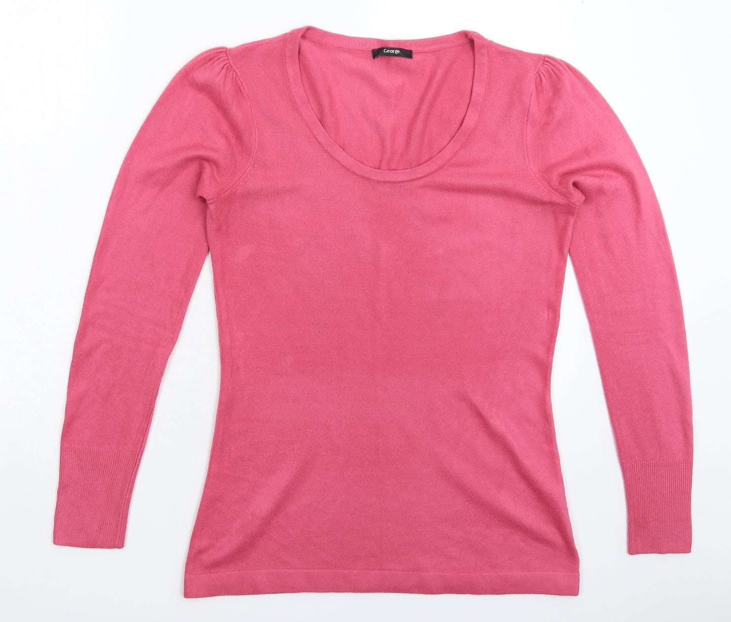 George Womens Pink  Knit Pullover Jumper Size 10