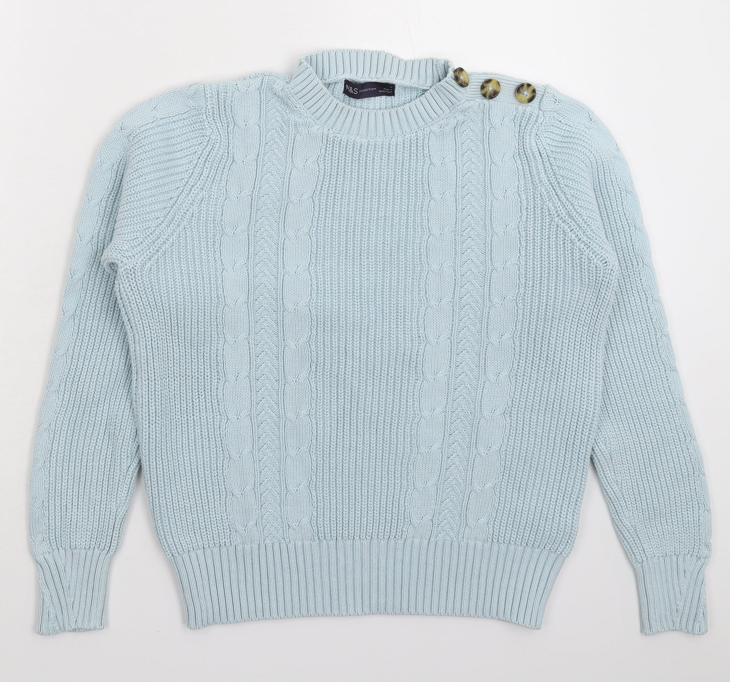 Marks and Spencer Womens Blue  Knit Pullover Jumper Size M
