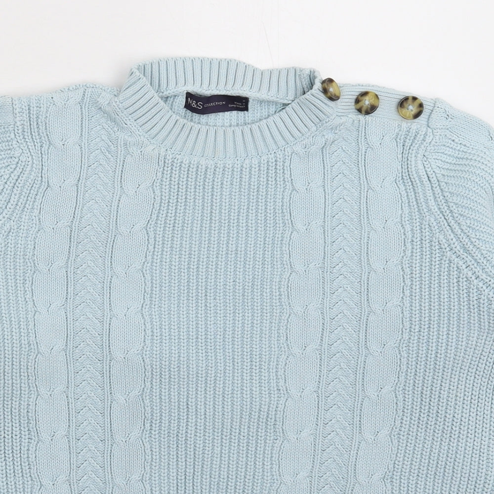 Marks and Spencer Womens Blue  Knit Pullover Jumper Size M