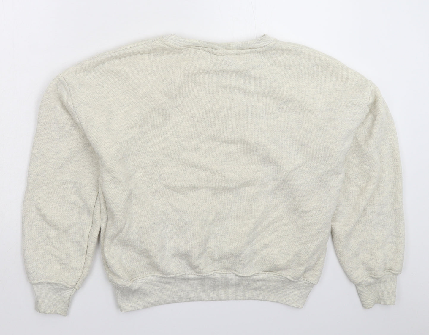 Zara Girls Beige Geometric  Pullover Sweatshirt Size 13-14 Years