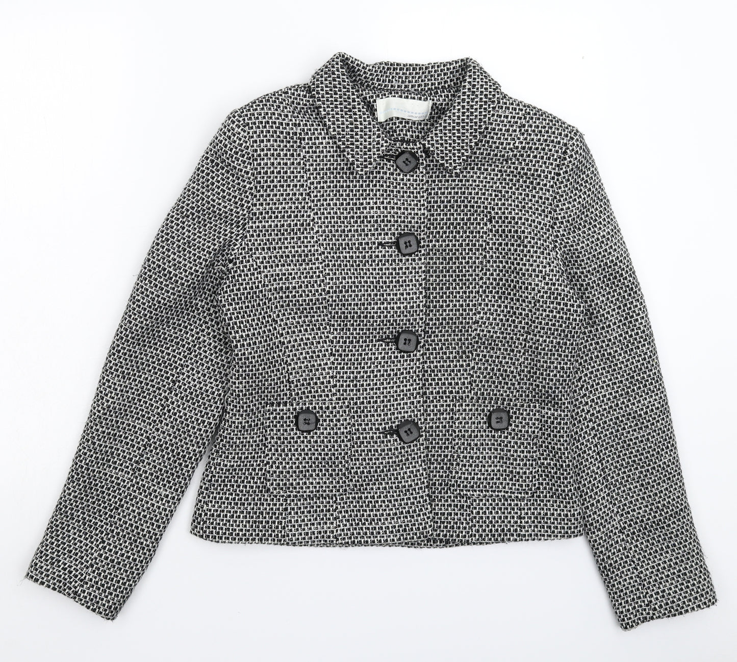 AMARANTO Womens Grey   Jacket Blazer Size 12