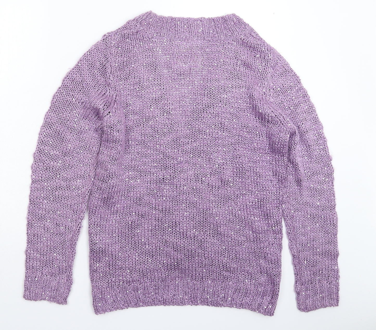 NEXT Womens Purple  Knit Cardigan Jumper Size 16