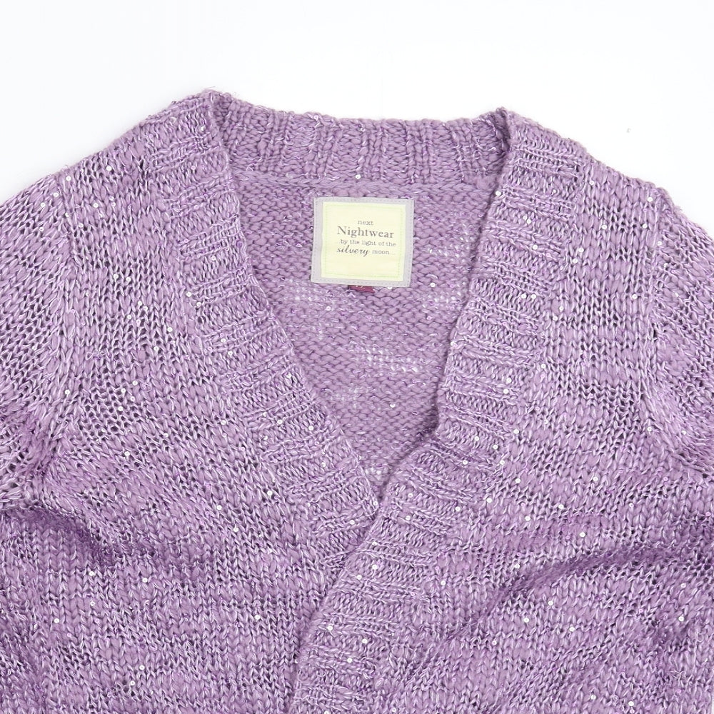 NEXT Womens Purple  Knit Cardigan Jumper Size 16
