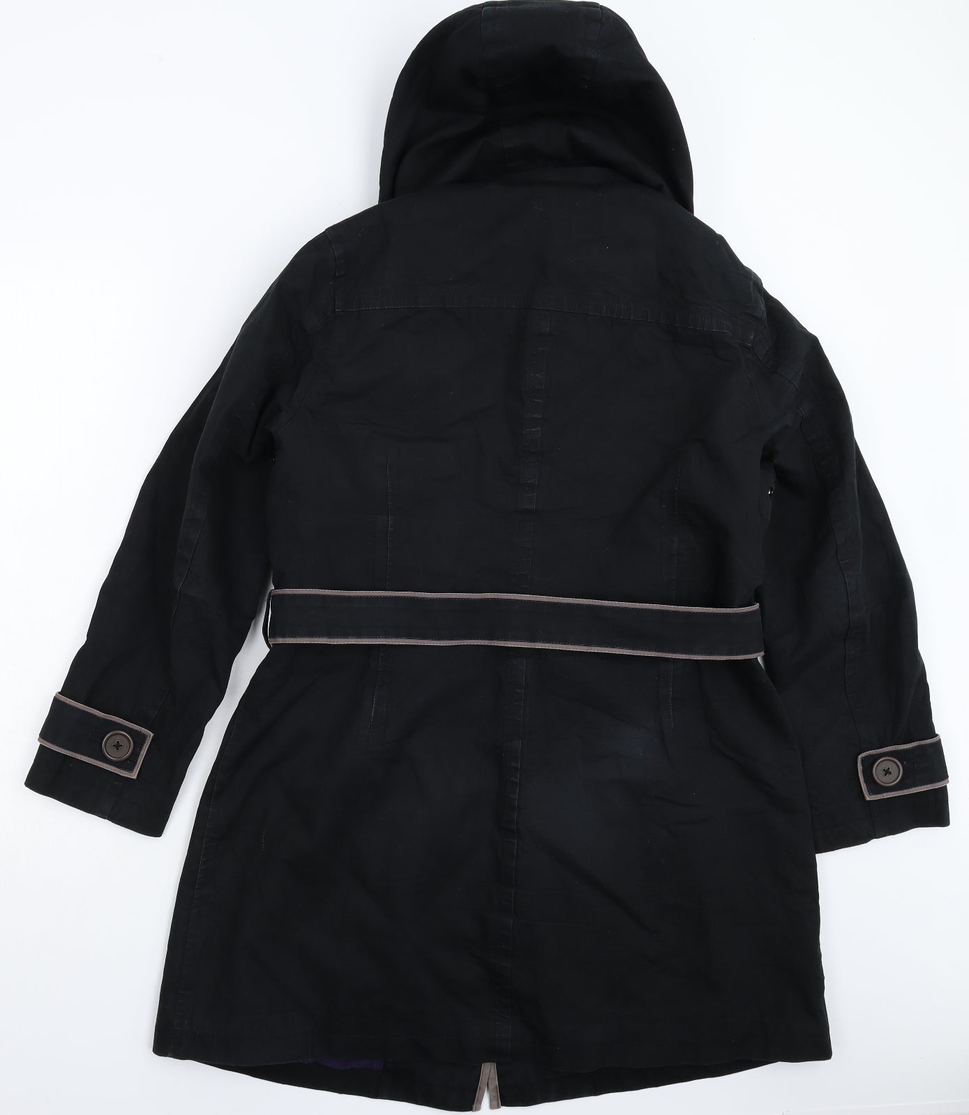Boden Womens Black   Overcoat Coat Size 16