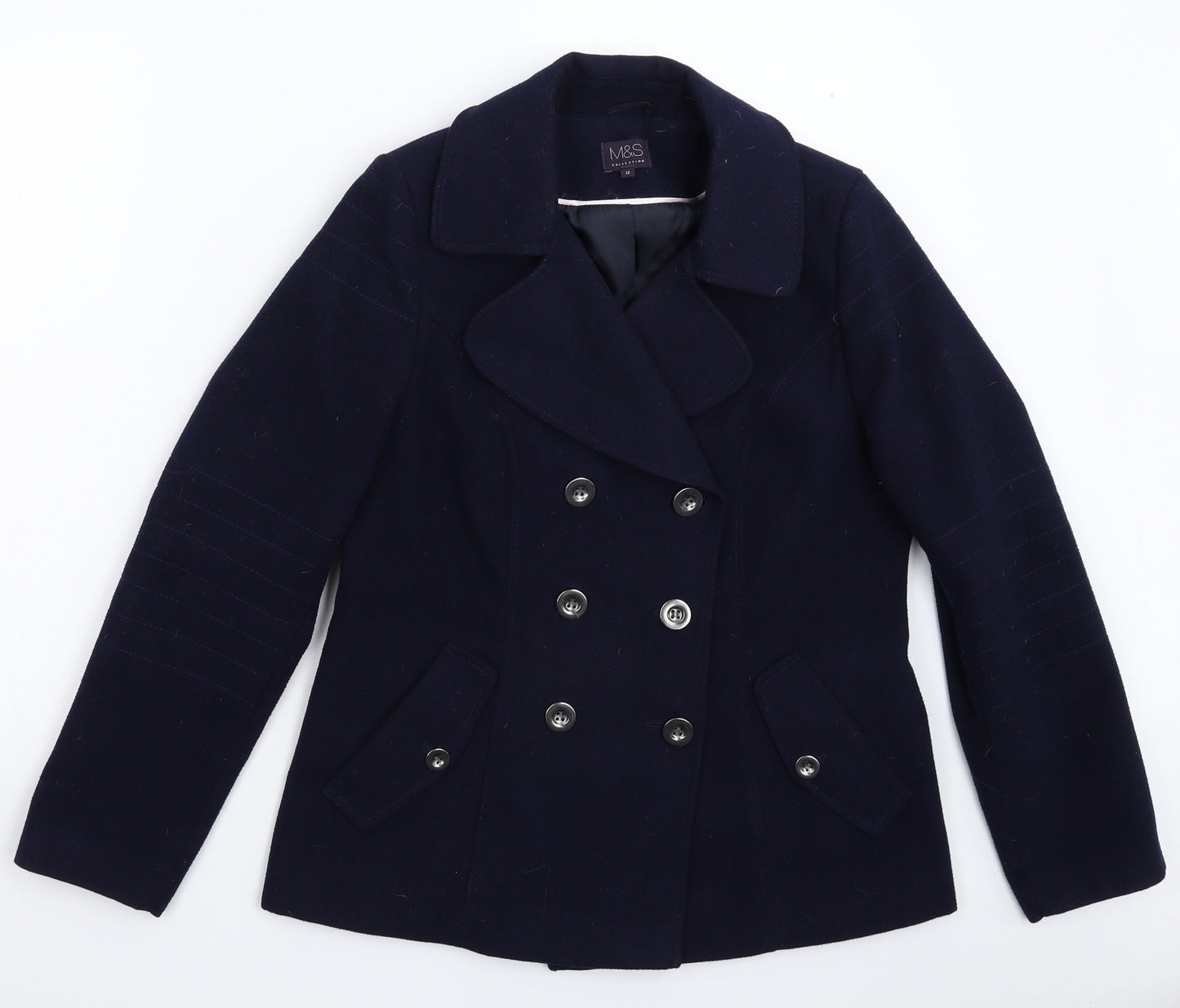 Marks and Spencer Womens Blue   Jacket Blazer Size 12